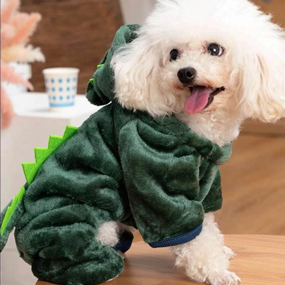 Plush Dinosaur Pet Jumpsuit 🐕